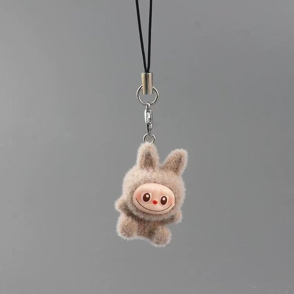 8 PCs Very Mini Handmade Fuzzy Labubu Pendant Keychain/Phone Charm-1.1" Bunny - Picture 11 of 16
